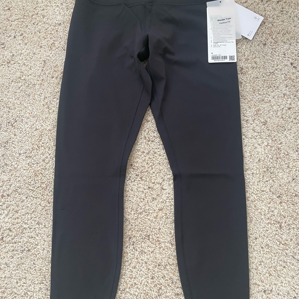 Lululemon Athletica Wunder Train Contour Fit Black Leggings